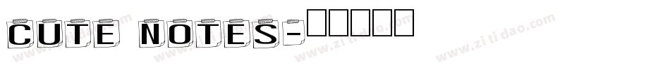 Cute Notes字体转换